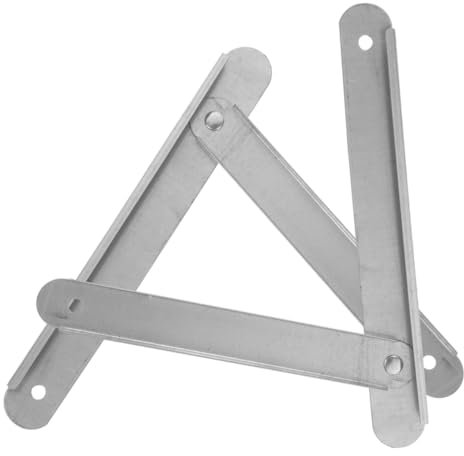 SEWOART Leiterzugstange Aluminiumlegierung 45cm Paar Leiterscharnier Dachbodentreppe Zubehör Klappbare Haushaltsleiter Ersatzteil