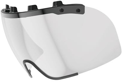 ABUS Visier für den Fahrradhelm Gamechanger TT 1.1 - beschlagfreie formschlüssiges Visier für Gute Sicht und Aerodynamik - einfach anbringen und abnehmen - Fahrradhelm-Zubehör - Clear, Größe L