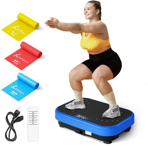 Vibration Plate Exercise Machine Shaking Board Machine for Weight Loss,SoftGym Power Vibration Plate 400 Lbs Capacity Full Whole Body Workout Vibration Platform,Waver Vibration Plate for Home Fitness