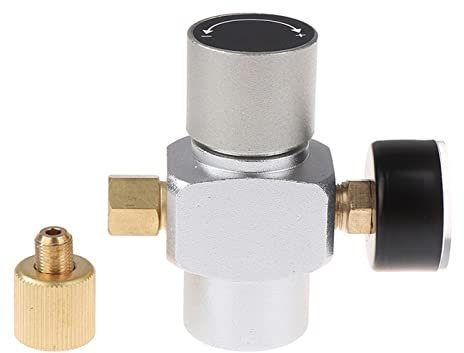 SRKATI Cerveza elaborada Grifos de Barril de Cerveza Cargador de Co2 de Barril de Cerveza, Mini dispensador portátil de Co2 con desconexión rápida de Bloqueo de Bola(A)
