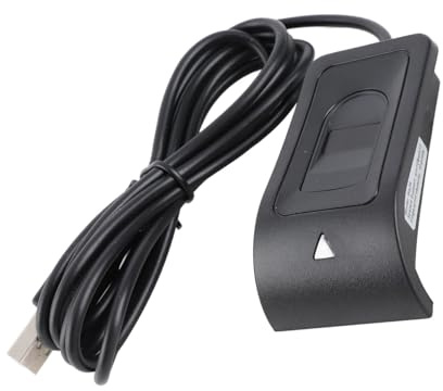 ​​Segrehy USB Fingerabdruckleser mit 360° Touch Fast-Matching, Plug and Play, Bis zu 10 Fingerabdrücke Speicherung für Windows PC, für Büro, Home Office, Unternehmen und Mitarbeiter