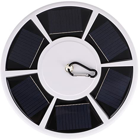 COOPHYA luce del pennone all'aperto alimentato ad energia solare giardino Punpoli decorativo di palo della bandiera solare per asta portabandiera a energia solare AbS bianca