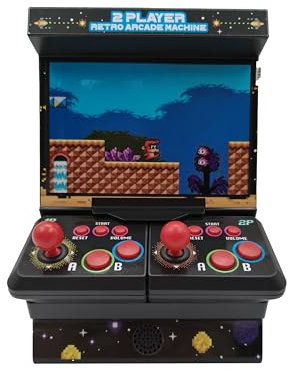 Mini macchina arcade con 300 giochi retro - Mini macchina arcade wireless a 2 giocatori - Console portatile di giochi retro con connessione TV e display a colori da 4,3 - Console portatile di mini ma