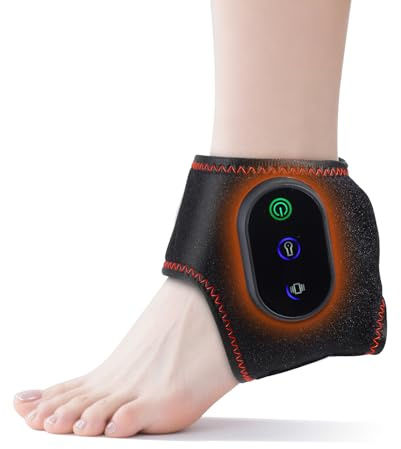 Cordless Foot Ankle Massager with Heat Air Compression Massage for Plantar Fasciitis, 3 Temperature & 3 Speed Adjustable