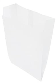 Sacs Croissants Papier Kraft 100% Biodégradables – Couleurs Blanc & Brun – 2 à 16 Croissants – Formats Variés – Idéal Pâtisserie, Boulangerie & Snacks (Blanc, 11x5x19 cm)