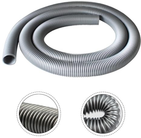 Besttoolifes Staubsaugerschlauch-Ersatz, industrielles Staubsaugerzubehör, für flexiblen EVA-Schlauch mit 38 mm Innendurchmesser und 45 mm Außendurchmesser, 3 m graues Vakuumrohr (38 mm - 45 mm)