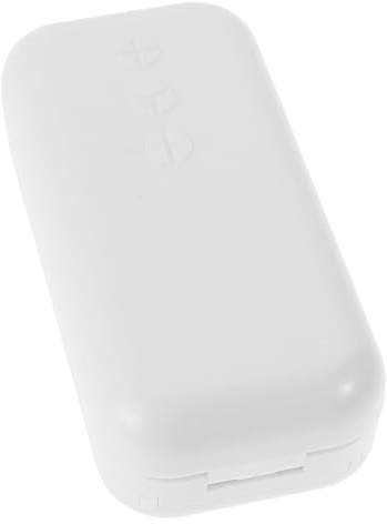 GARVALON Taglia-Pillole Portatile Multifunzione con Contenitore Integrato Divisore e Frantumatore di Compresse Precise 1/4 1/3 1/2 Organizer da Viaggio Compatto per Medicinali da Borsa
