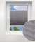 Laneetal Plissee ohne Bohren Klemmfix, Jalousie Faltrollo Crushed Optik, Grau 100 x 130 cm, mit Spannschue für Fenster und Tür, Easyfix klemmträger und verspannt, Sonnen-, Sicht- & Schallschutz