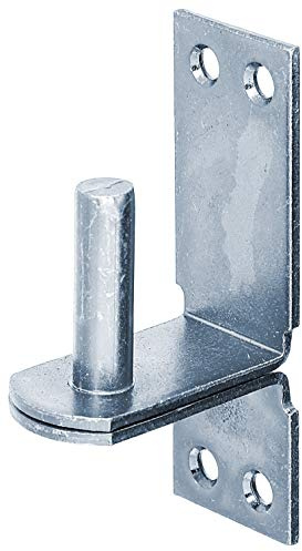 Alberts 311117 Kloben auf Platte | in den Ausführungen mit DI oder DII-Haken | galvanisch blau verzinkt | Dornmaß Ø16 mm | Platte 113 x 40 mm