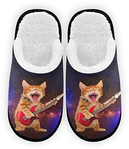 Zapatillas para hombre y mujer, con forro de felpa, para usar en interiores y exteriores, forro polar