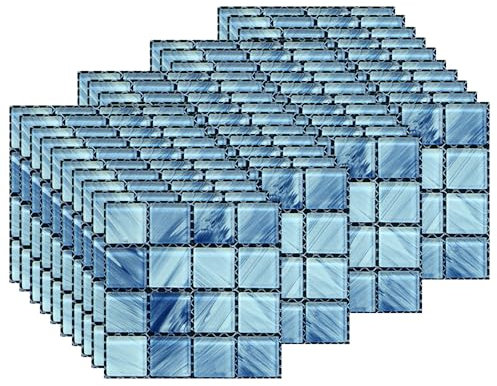 EasyLife - 40 adesivi per piastrelle da parete, 10 x 10 cm, impermeabili e autoadesivi, per cucina e bagno (set 4)