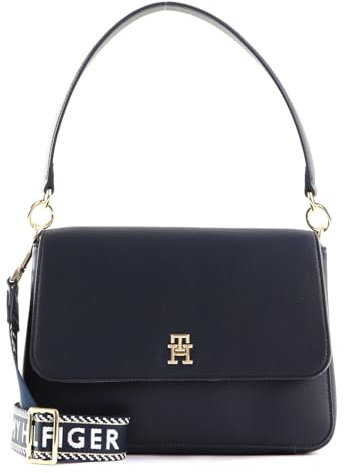 Tommy Hilfiger Damen Umhängetasche Tommy Life Shoulder Bag Klein, Blau (Space Blue), Einheitsgröße