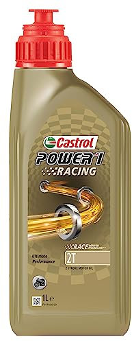 CASTROL Power1 Racing 2T, Huile Deux-Roues Moteur 2 Temps, 1L