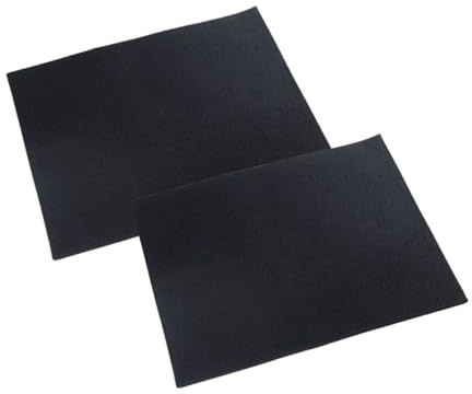 Fackelmann Lot de 2 filtres à charbon actif pour hotte 47 x 57 cm | Absorbe les odeurs de cuisson, Charbon actif avec fibres de lin, Filtre la graisse, Format 47 x 57 cm, Lot de 2 filtres