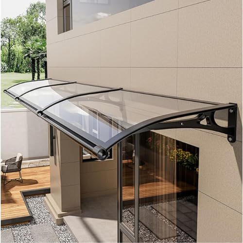 Vordach Für Haustür Mit Seitenteil Regenschutz überdachung Für Draußen Türdach Mit Aluminium Metallgestell, Sonnenschutz Markisen Für Balkon Garten Hauseingang