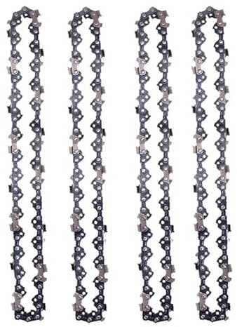JMORCO Sägeketten Edelstahl 14 Zoll Kettensäge 3/8 LP .050 52 DL Halbmeißel Elektrokettensäge Ersatz for Holzbearbeitung Protokollierung Beschneiden(4X Chain)