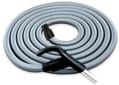 Tubo Flessibile Ergo per Aspirapolvere Centralizzato con interruttore On/Off su impugnatura - 9,1m ITALY - Compatibile con Aertecnica Tubò, Sistem Air, Duovac, AirBlu e altri