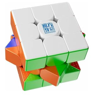 XMDCuber MeiLong 3M V2 Magic Cube 3x3 Magnetic Speed Cube 3x3x3 Stickerless Durable and Flexible Brain Teaser for Puzzle Cube Fans (Magnetic Version)