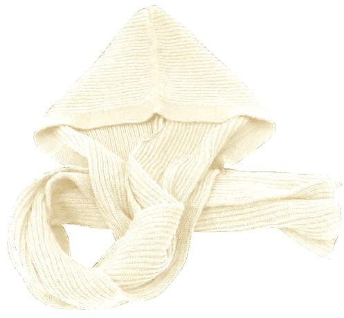 Bufanda con capucha de invierno para mujer, gruesa y cálida, de punto, con pasamanería, bufanda para la cabeza, gorro con capucha, bufanda de lana para mujer musulmana, bufanda envolvente, chalina