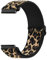 Amzpas Armband für Polar ignite/ignite 2 / ignite 3 Armband Damen Herren,Nylon Verstellbares Ersatzarmbänder für Fitbit Polar Unite/Pacer/Pacer Pro(Leopard)