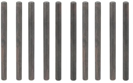 Colcolo Wood Dowel Rods Solid Supplies Decoration,Multipurpose,Round Sticks,Unfinished Hardwood Sticks for DIY Crafts Crafting Arts, Black, 1x10 cm