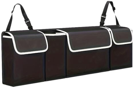 Multifunktionaler Auto-Rücksitz-Organizer,Organizer für Rückbank, Schwarz | Multifunktional, Kofferraum-Organizer für Rückbank, Aufbewahrungstasche für Spielzeug, Snacks, Getränke, Wasserdicht