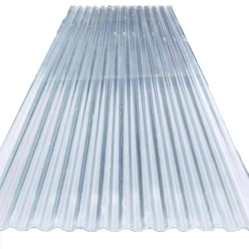 Lot de 12 panneaux d'isolation acoustique, panneaux de toiture transparents, panneaux de plafond ondulés, 2 mm d'épaisseur, solutions d'éclairage polyvalentes - 80 x 100 cm