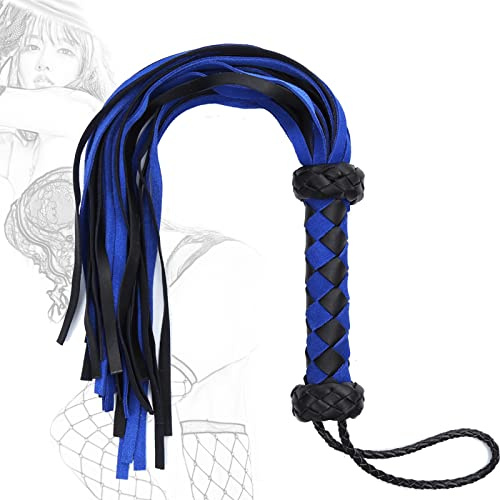 TRQOYTU Flogger Érotique SM Fouet Paddle Cuir Gland Crop Bondage Fessée Jeux De Sexe Cravache BDSM Jeu De Rôle Cosplay Partenaires Sex Toy Pour Femmes Hommes Et Couples