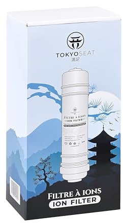 TokyoSeat – Set med 2 kalkavskiljare för japanska toaletter – Livslängd 6 månader per filter (12 månader totalt) – Skyddar tvättsäte och interna komponenter – Kompatibel med elektroniska toaletter