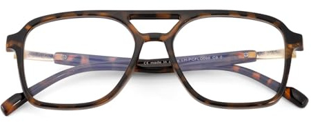 SKYWAY Retro Pilot Blaulichtbrille Damen Herren, Klassische 70er Jahre Vintage Square Blue Light Glasses Blaulichtfilter Brille Computerbrille Brille ohne Sehstärke,Gegen Augenbelastung