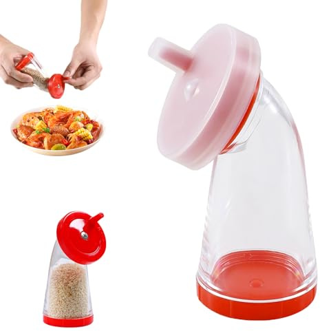 GUAHKUN Sesammühle Japan Leinsamenmühle Chilimühle Handmühle Nüsse Nussmühle Manuell Edelstahl Sesam Mühle Sesame Mill Einfach Zu Verwenden Küchengerät für Salate Reis Nudeln