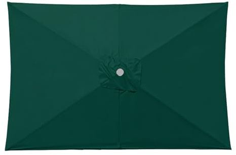 XXYLC Ersatz-Bezug Für Sonnenschirm, Sonnenschirm Ersatzbezug Für Gartenschirm Outdoor Markt Tisch Schirm Baldachin, Für Hof, Garten, Strand, Pool(Size:2.1X1.4m,Color:Dunkelgrün)