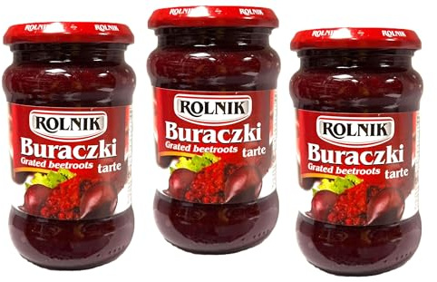 3er Pack ROLNIK Grated Rote Beete gekocht/gerieben, 3x 350g