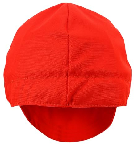 Holibanna Cappello da Saldatore Ignifugo Arancione Piccolo Fodera Traspirante Antiscintille Antivento e Antipolvere, Berretto da Saldatura Leggero Unisex per Attrezzature di Sicurezza