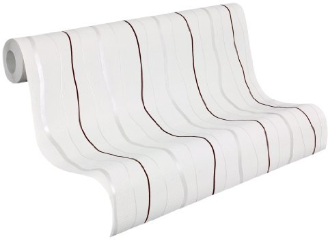 A.S. Création Vliestapete Avenzio, Streifentapete, natürlich, creme, violett, 249548