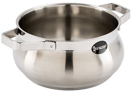 Barazzoni Tummy Evolution Pentola cm 22 Argento 5L 1.526 kg Senza Finitura