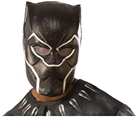 Rubies Masque officiel Marvel Avengers Endgame, Black Panther 1/2 visage pour adulte, taille unique, couleur comme sur la photo, Halloween, Halloween