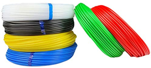25m Polyethylenschlauch - 4,3/3mm (Außen-Ø/Innen-Ø) - Druckluft Pneumatikschlauch Wasserschlauch - Farbe: natur (milchig)