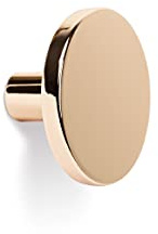 Gedotec Möbelknopf Antik | COMO Schrank-Knopf Messing Poliert | Metall Türknopf Rund Ø 26 mm | Für Kommoden, Küchen-Schränke & Türen | 10 Stück Mit Schrauben