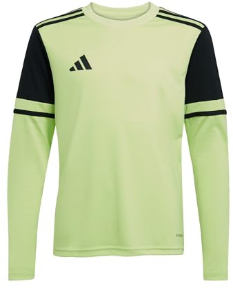 adidas Unisex Kids SQUADRA25 Goalkeeper Jersey Long Sleeve Kids, Pulse Lime/Black, 11-12 Years
