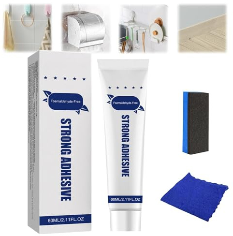 Tertell Strong Adhesive, Nail Free Strong Glue Adhesive Waterproof, Multi-Purpose Strong Adhesive Glue, No-Nail Adhesive Glue, for Plastic Metal Bonding Wall Tile. (1)