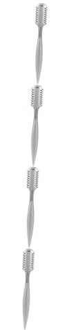 Beaupretty 4 Stück Halter für Haarschneidewerkzeuge rasierpinsel Haarschneidekamm rasenfräse silve Trimmer Rasiermesser Haarschneider für Frauen Endhaarschneider Aluminiumlegierung