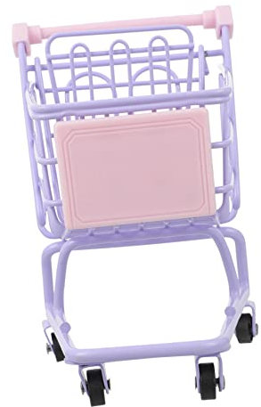 WHAMVOX Chic Mini Einkaufswagen Für Bunte Mini Shopping Cart Als Kreative Dekoration Und Aufbewahrung Für Spielzeug Kosmetik Und Kleine Gegenstände