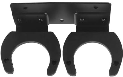 VOANZO Percha para micrófono inalámbrico, Accesorios para micrófono, Estante de Almacenamiento para Ahorrar Espacio montado en la Pared, Gancho Doble de Doble propósito, Rendimiento con Soporte