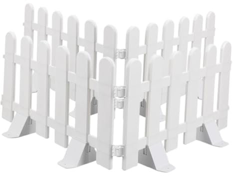 CIMAXIC 4pezzi Recinzione in Plastica Per Con Bordure Decorative Per Aiuole Piante e Recinzioni Da Cortile