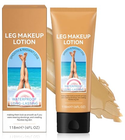 Bein Makeup Wasserdicht Keine Übertragung,Tattoo Creme Concealer Makeup,Gleichmäßiger,Makelloser Hautton,Langanhaltende Haut Perfektionierung,Körpergrundierung Medium Golw 118ML (Body Makeup, 118ML)