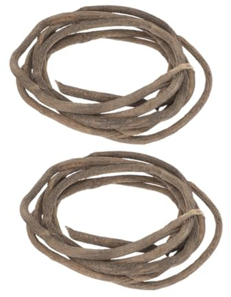 Vaguelly Grapevine Twig Vine Garland, 2pcs Brown Vine Hanging Garland, Bendable Adjustable Length, Dried Natural Look for Holiday Decorations, DIY Crafts and Home Styling