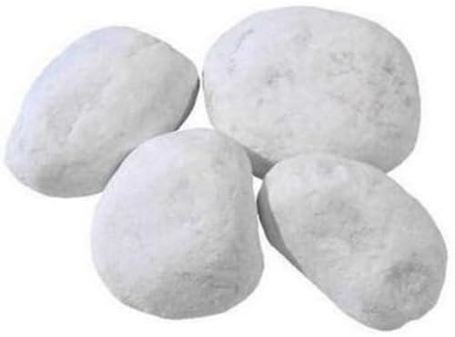 LoviStore Ciottoli in Marmo Bianco 25kg per Decorazione Giardino o Vasi, Sassi, Pietre, Ghiaia, Graniglia Ornamentale, Granulato lapideo per Abbellire e Ricoprire Esterno o Interno (25/40 mm)