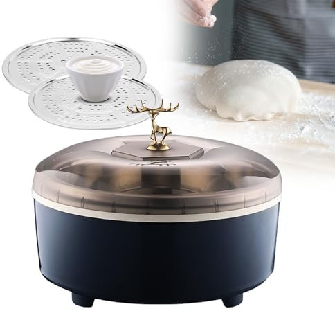 Scatola per la lievitazione del lievito madre, attrezzatura portatile per la lievitazione con 2 griglie per la cottura a vapore, scatola per la fermentazione dello yogurt con controllo della temperatu