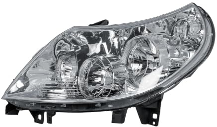 KINGVANS Faro delantero izquierdo lado conductor con motor Apto para Fiat Ducato Citroën Jumper Peugeot Boxer 2011–2014